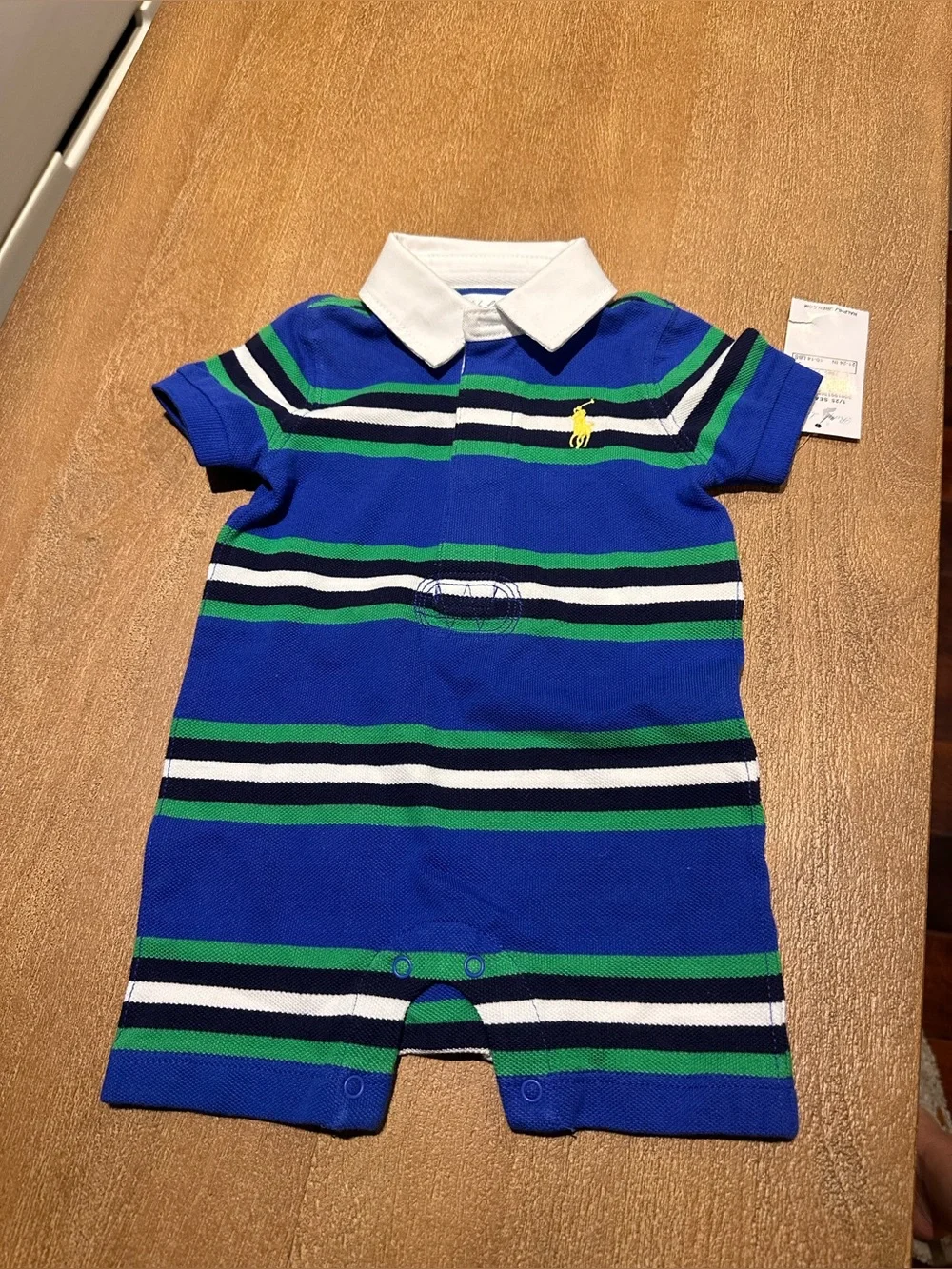 Ralph Lauren Striped Polo Romper - 3 Months - BRAND NEW